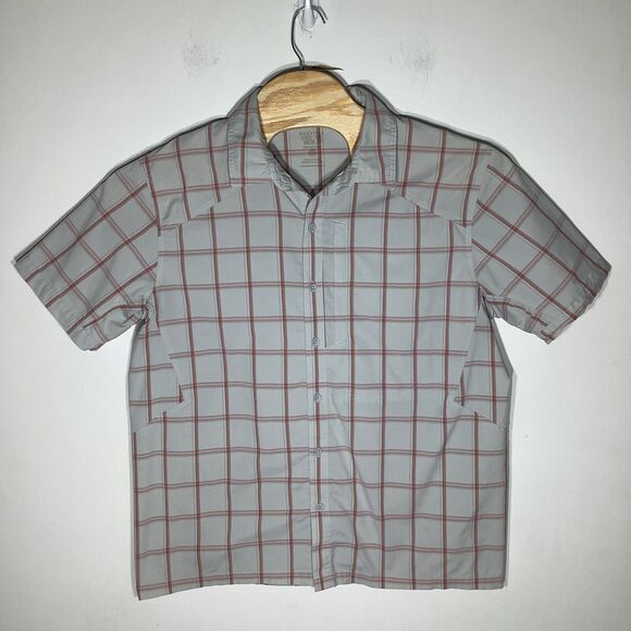 Mountain Hardwear Mens Short Sleeve Button‎ Up Shirt Size Large - Picture 2 of 5